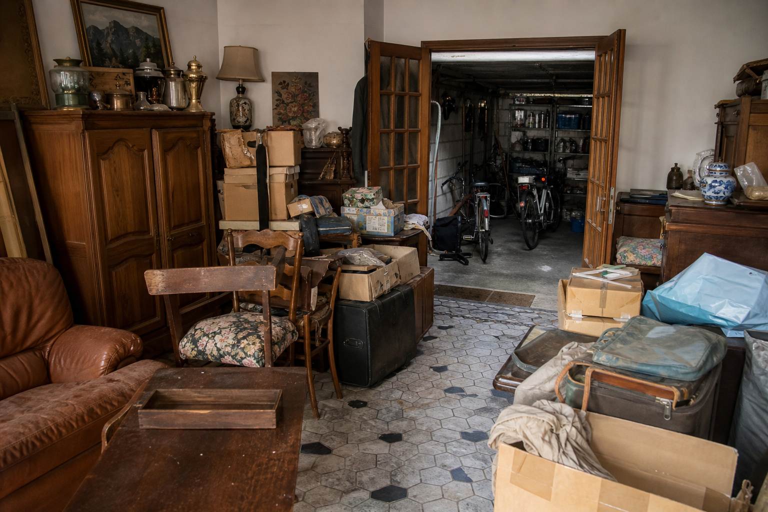 Avant chantier de debarras alfortville