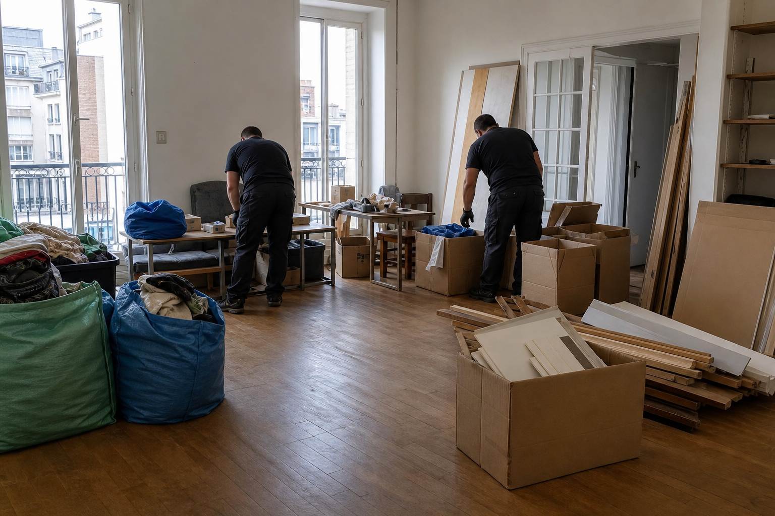 Pendant chantier de debarras aubervilliers