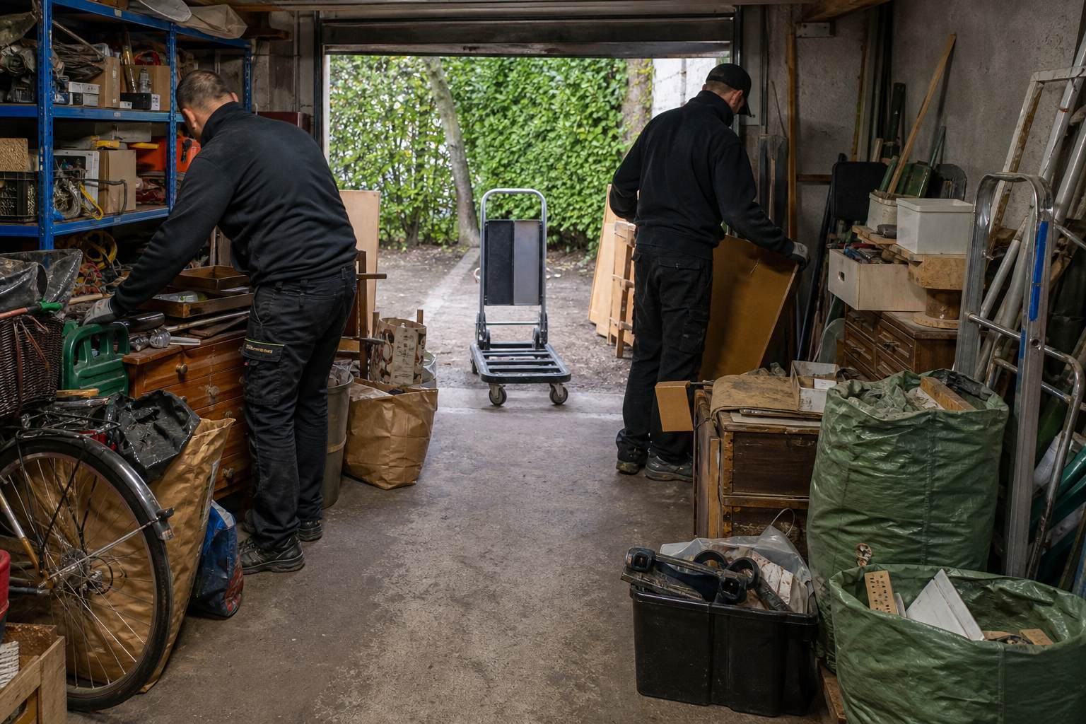 Pendant chantier de debarras maison avec garage a Aulnay-sous-Bois