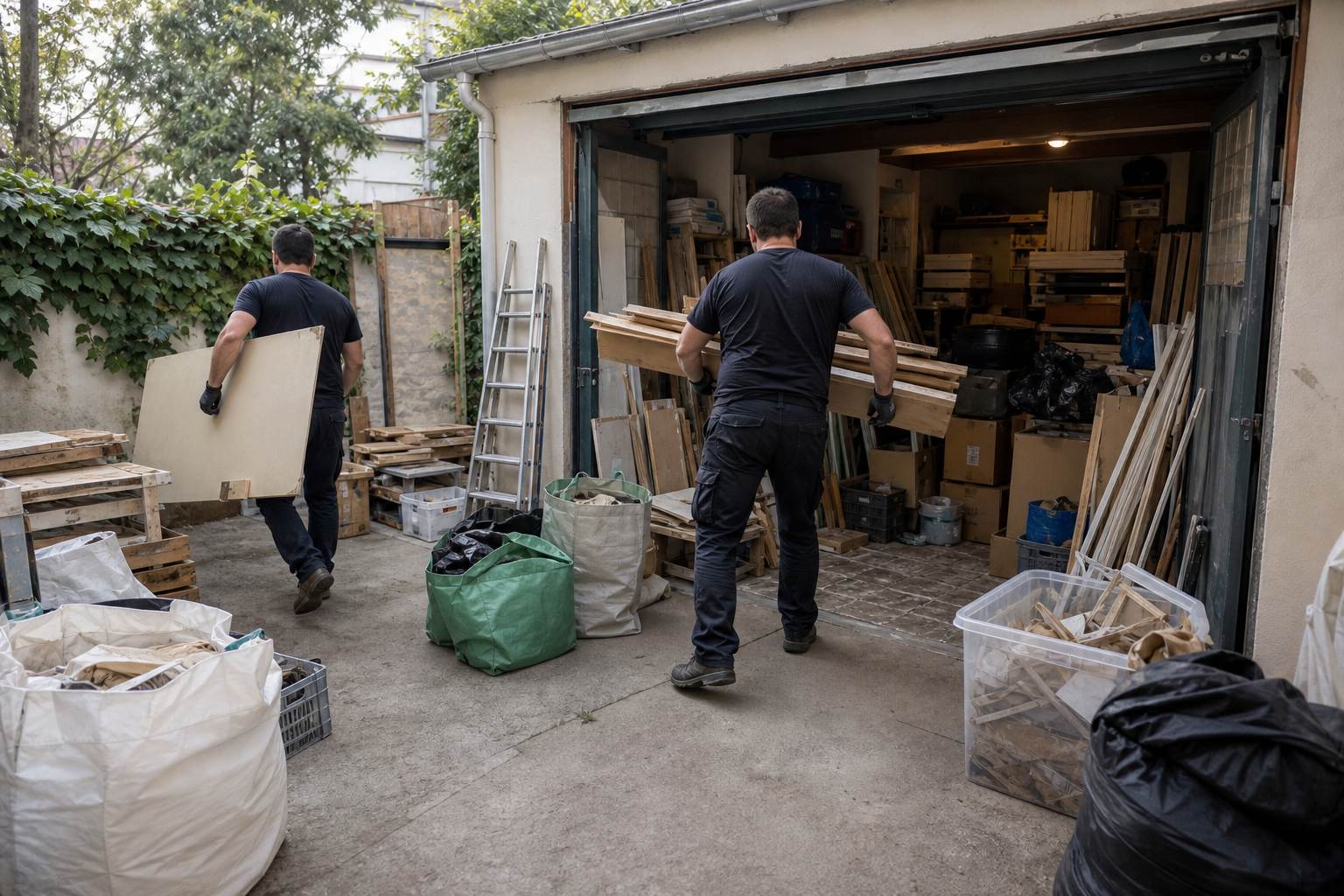 Pendant chantier de debarras bobigny