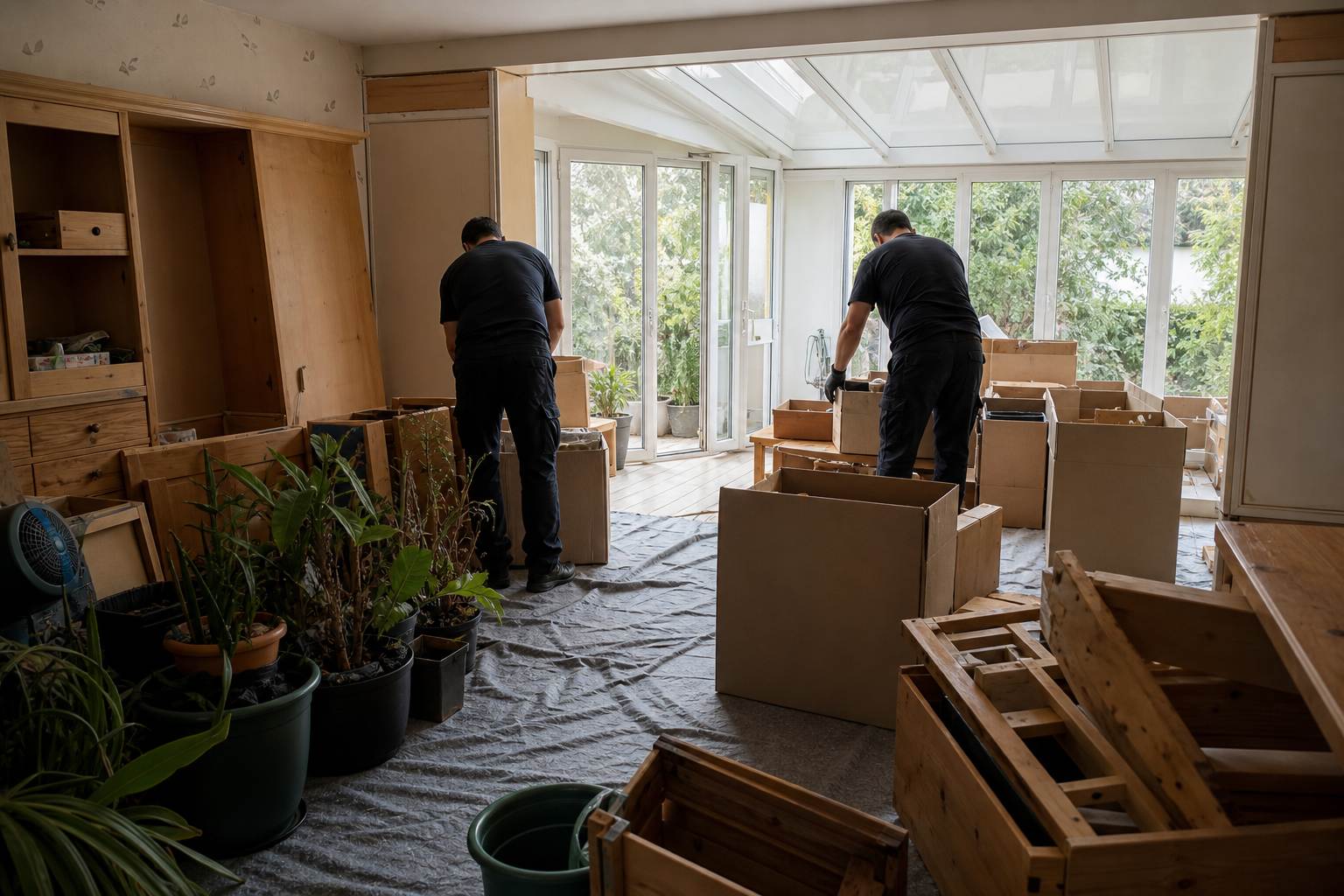 Pendant chantier de debarras champigny sur marne