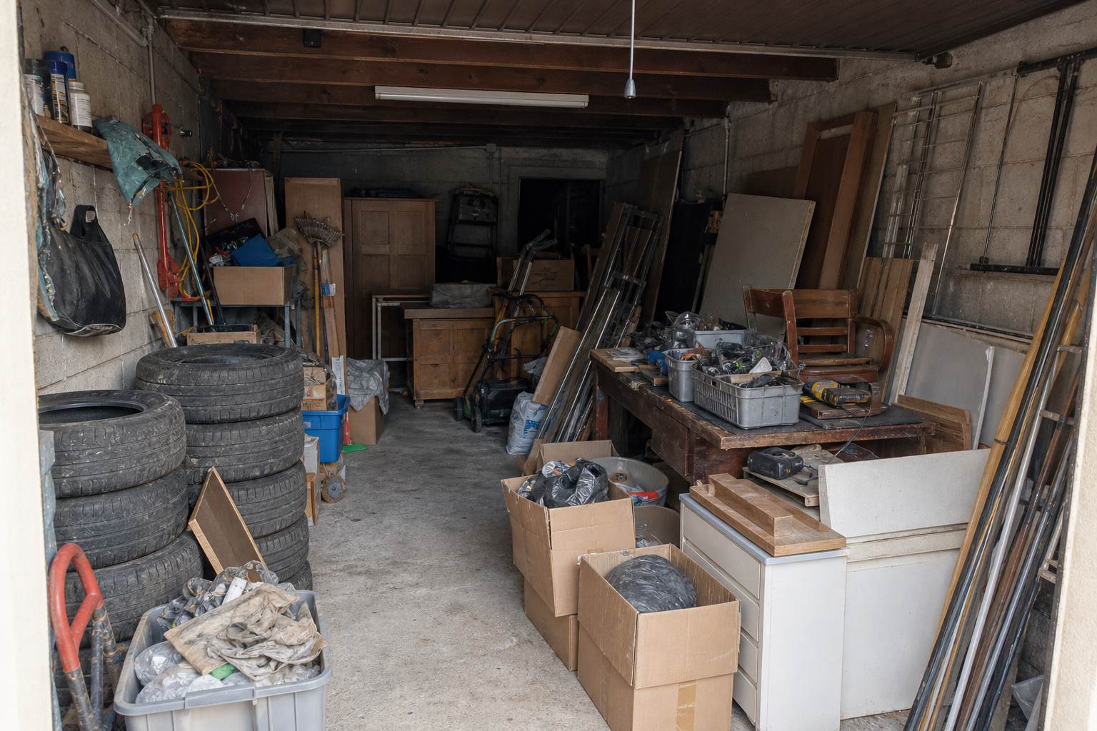 Avant chantier de debarras chelles