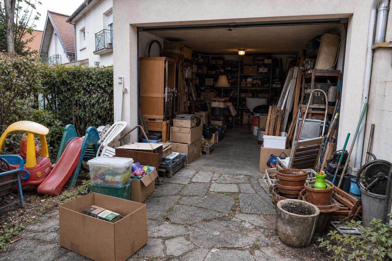 Avant chantier de debarras clamart