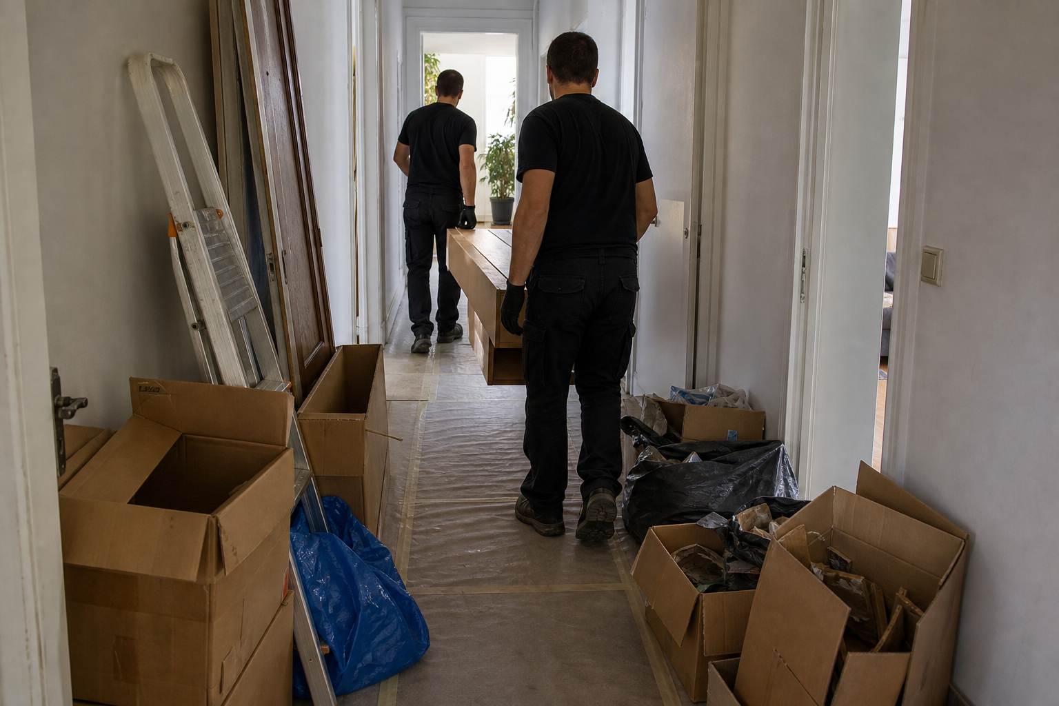 Pendant chantier de debarras corbeil essonnes