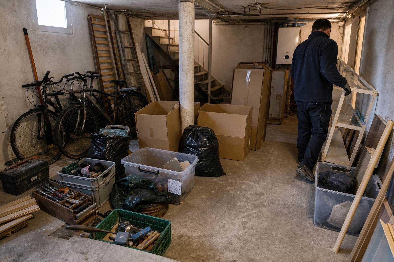 Pendant chantier de debarras drancy