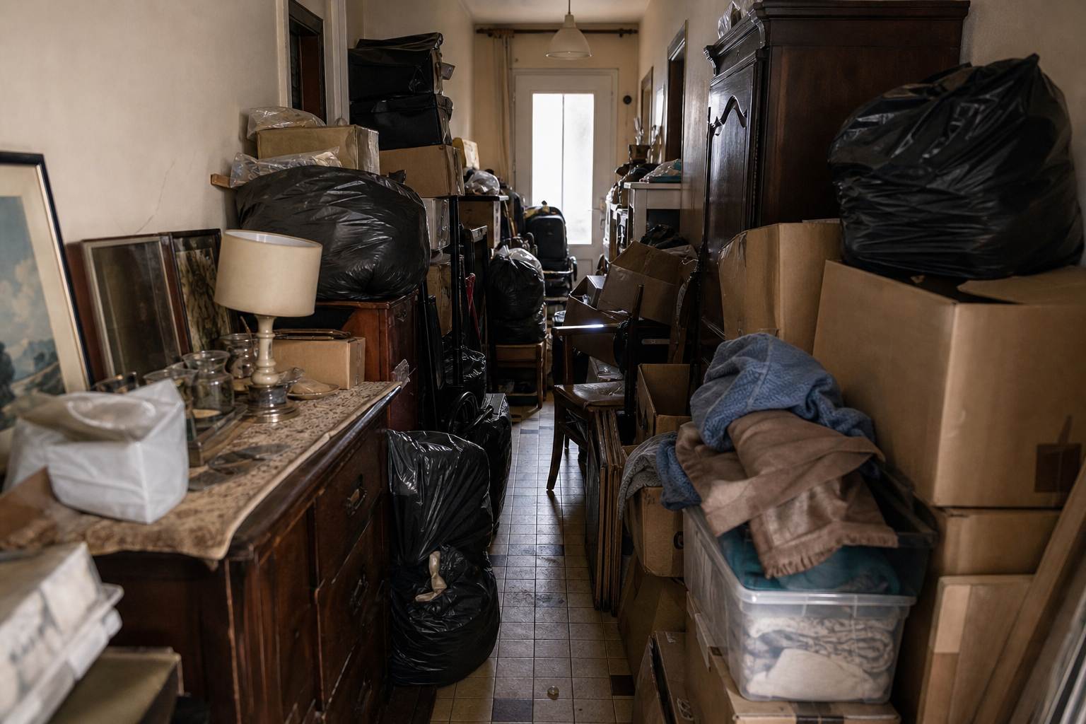 Avant chantier de debarras garges les gonesse