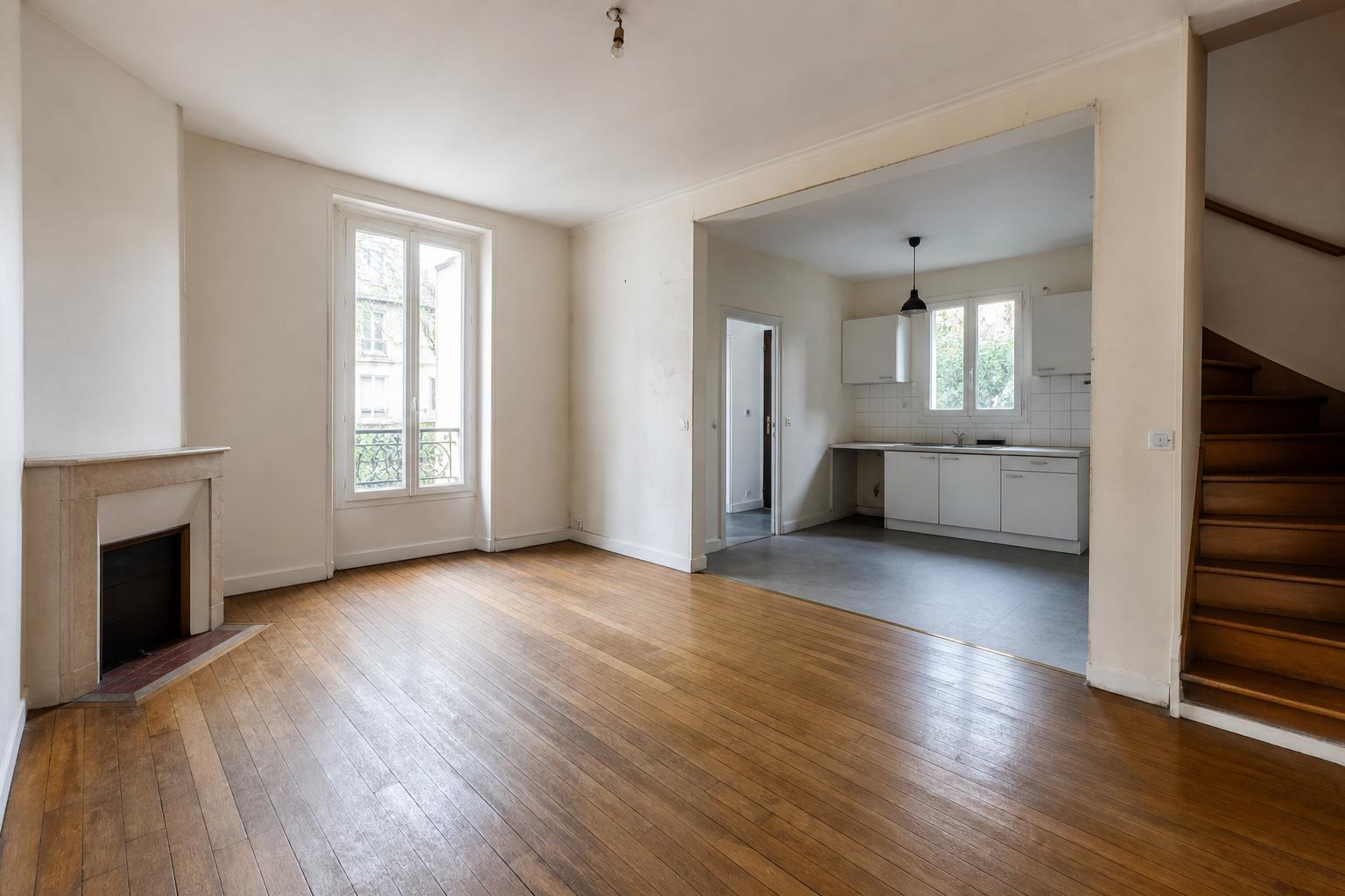 Apres chantier de debarras maison a Montreuil