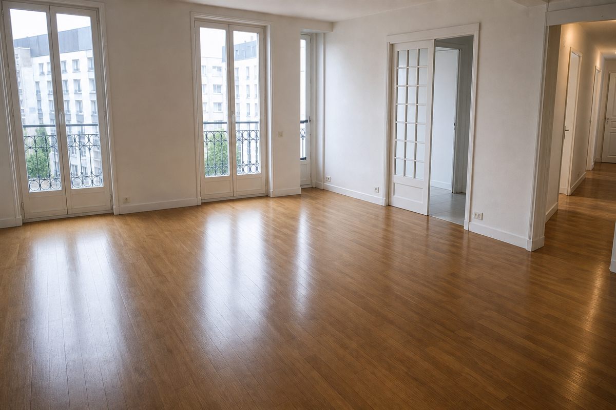 Pendant chantier de debarras maison a Massy