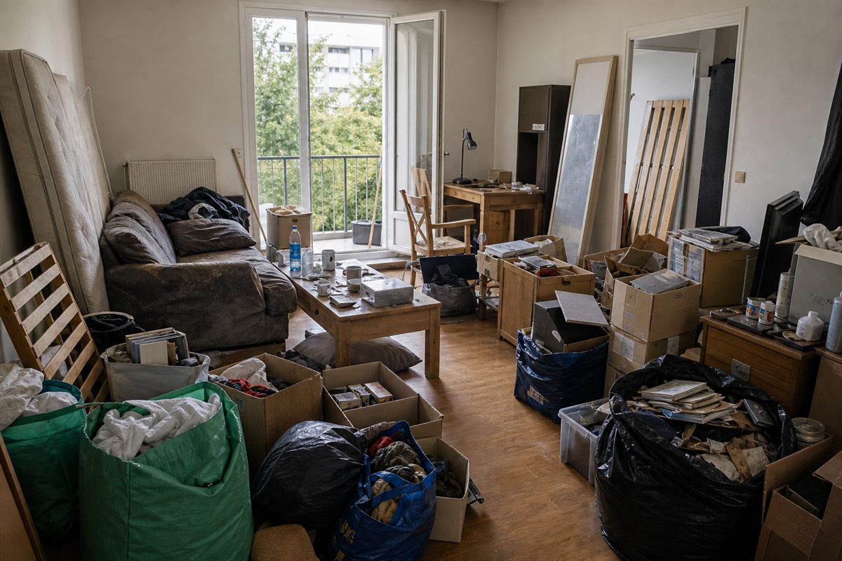 Apres chantier de debarras maison a Meaux
