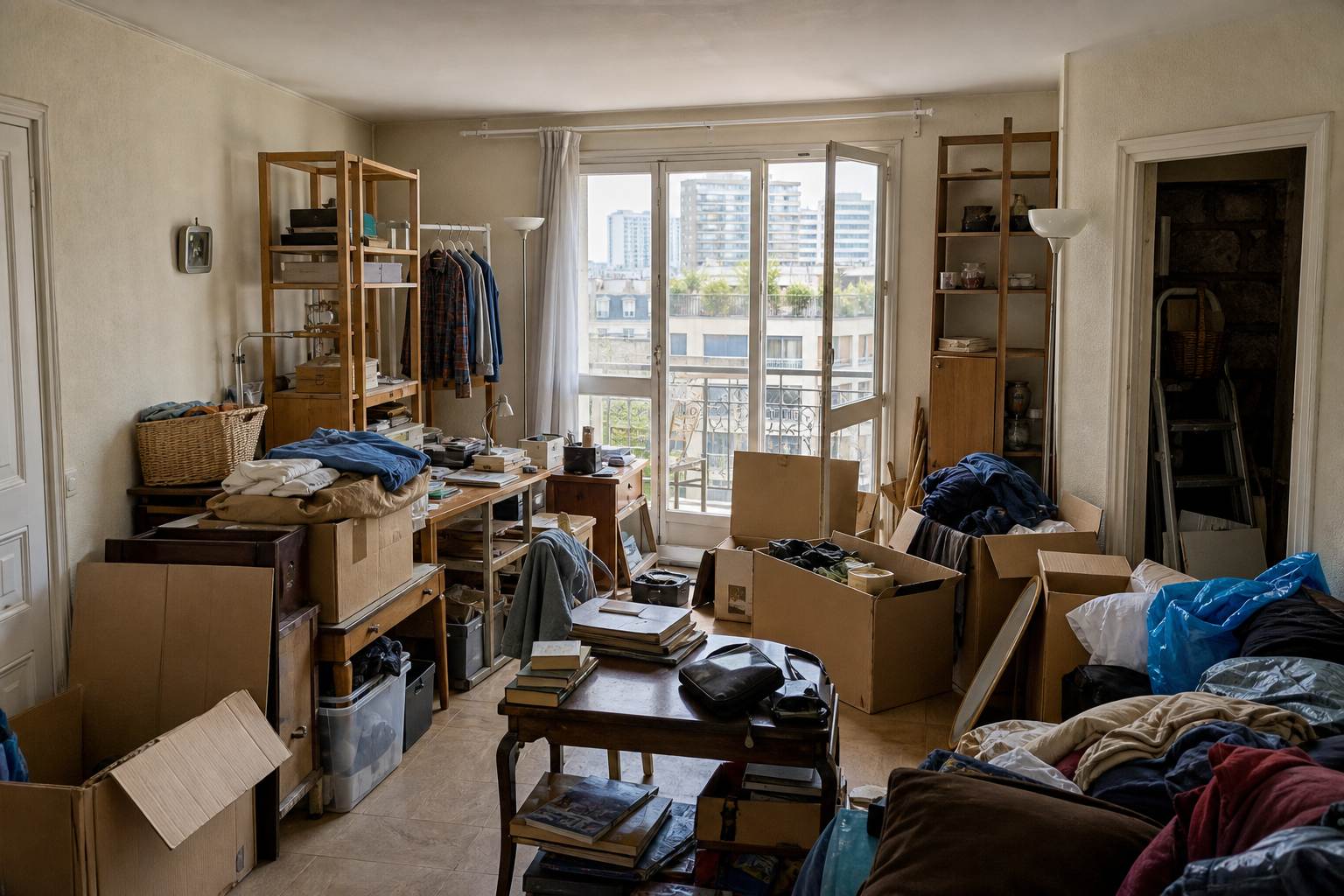 Avant chantier de debarras paris 12