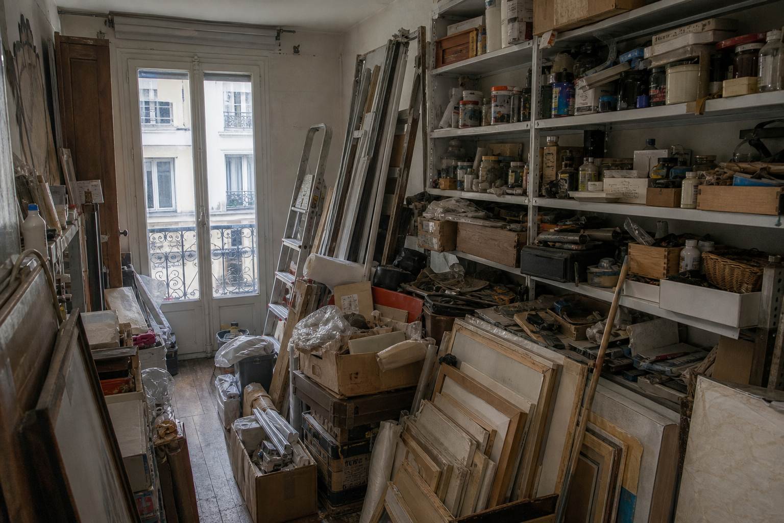 Avant chantier de debarras paris 14