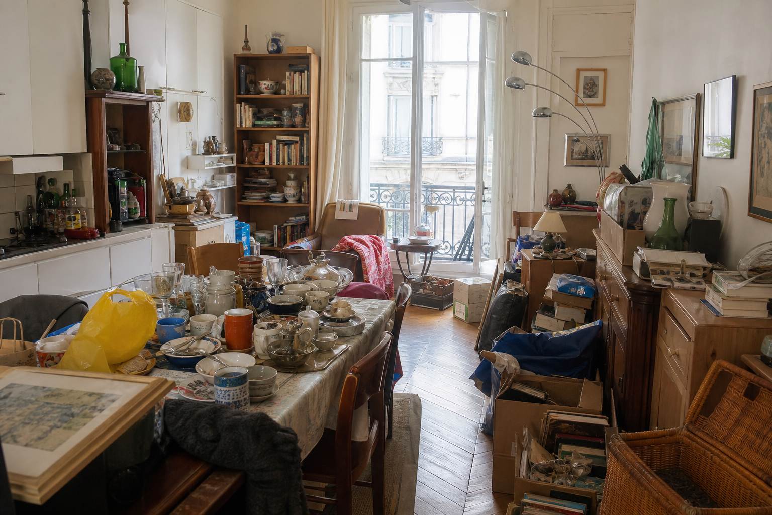 Avant chantier de debarras paris 19
