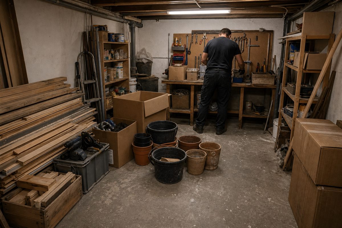 Avant chantier de debarras maison a Plaisir