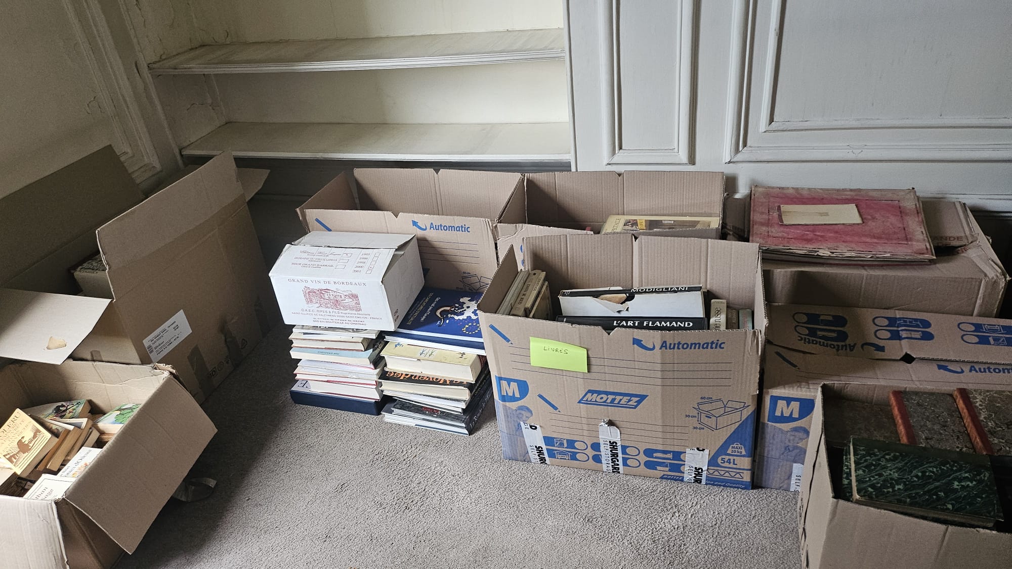 Tri et évacuation cartons