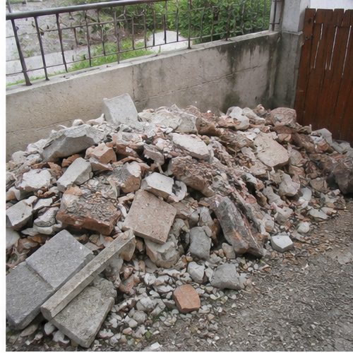 Gravats de chantier évacués